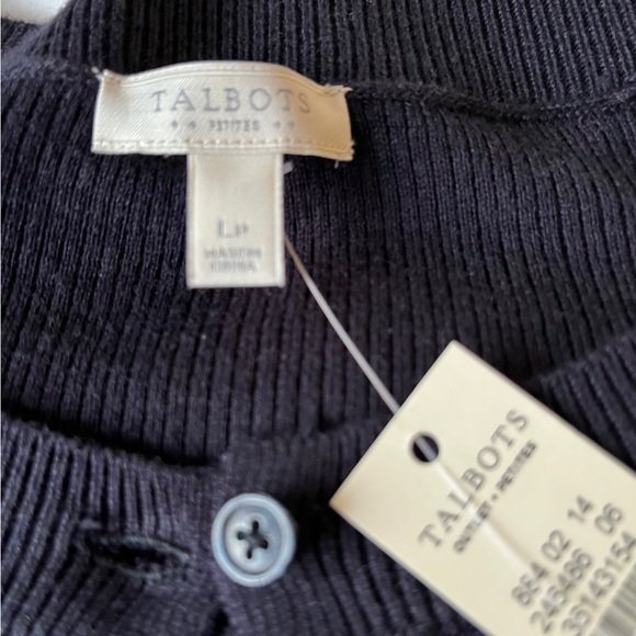 NEW Talbots Ribbed Button-Front Cardigan - Picture 2 of 5